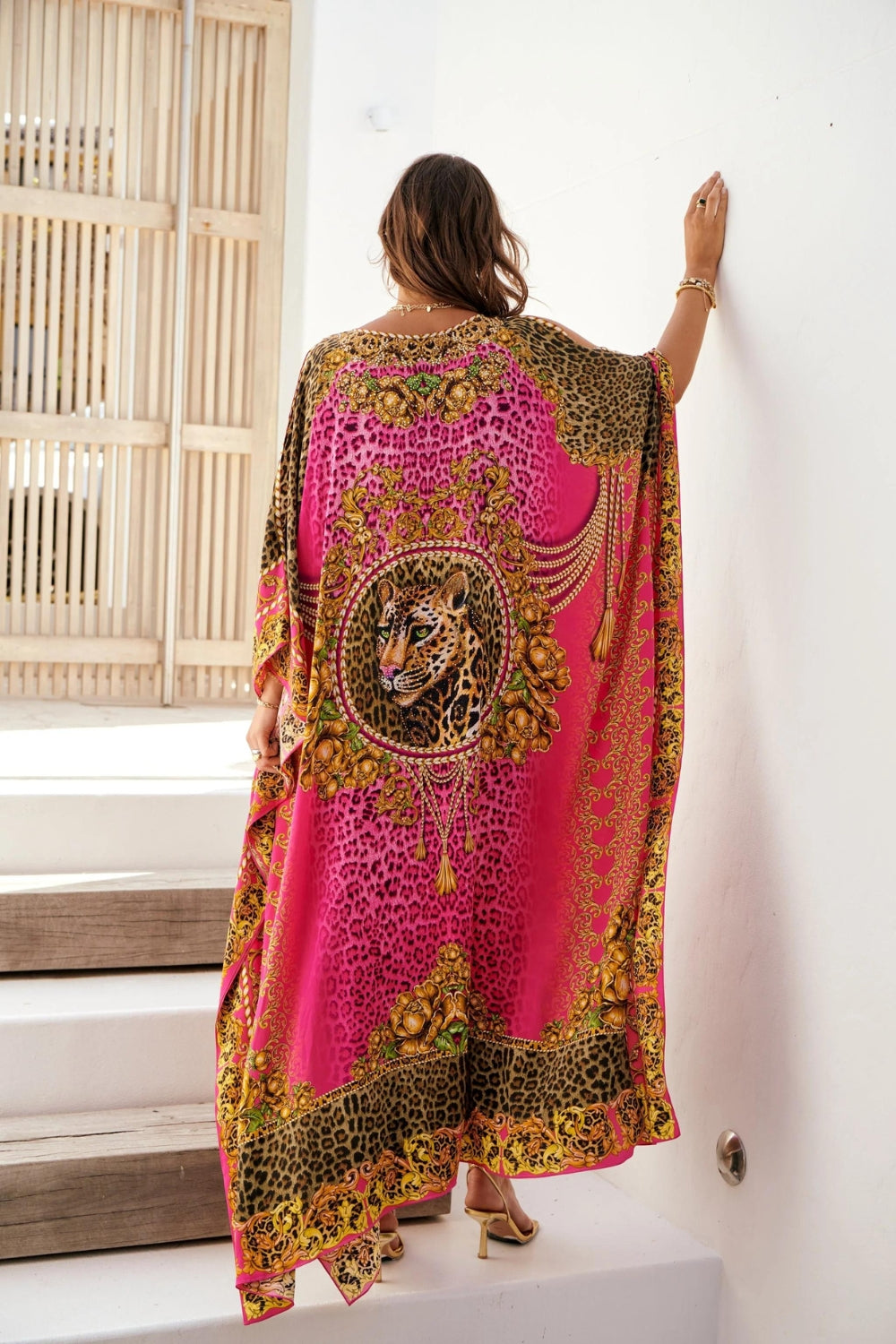 BIG WIDTH 100% SILK KAFTAN 2